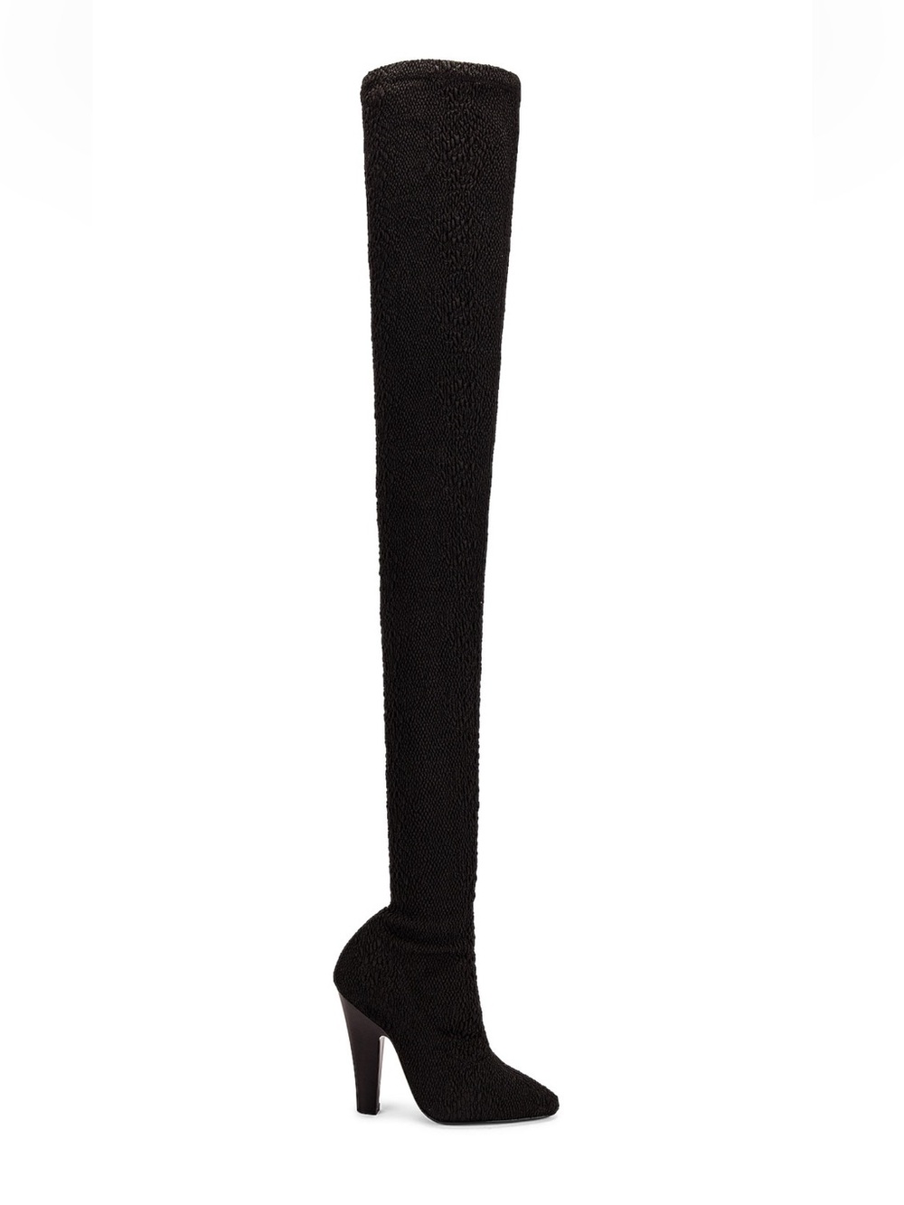 Saint Laurent 68 Over-the-Knee Stretch Boots – Noir | EU 39